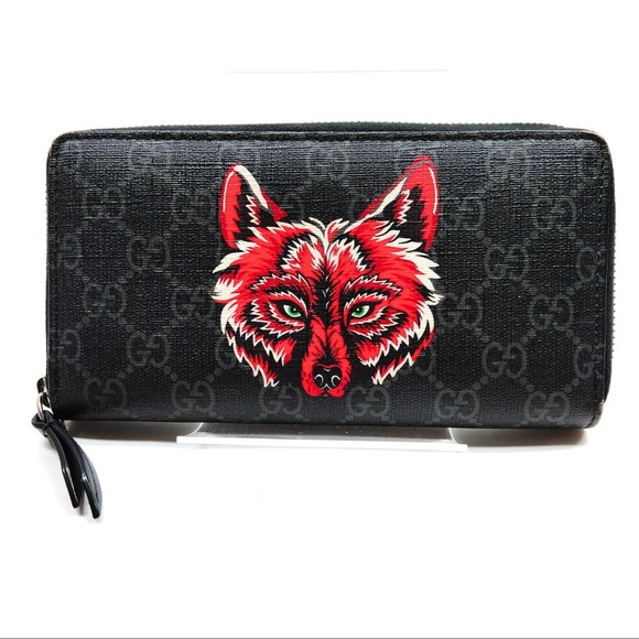 Gucci Long Wallet  Black PVC 1367940 - Picture 1 of 9
